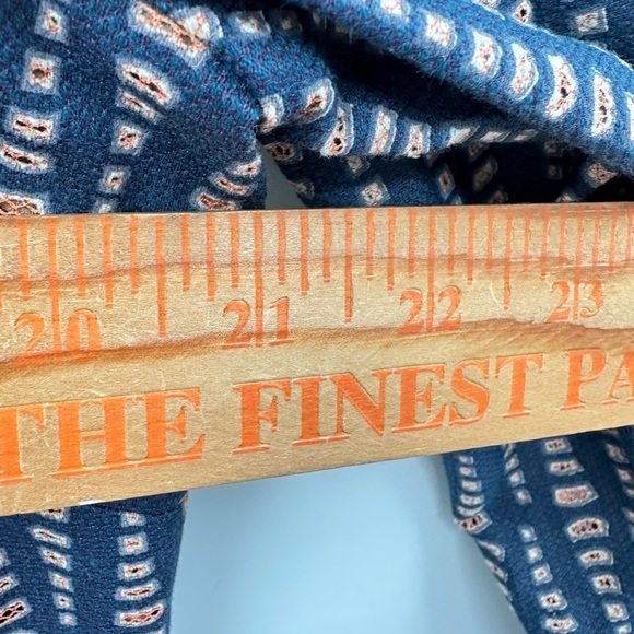 BCBG MAXAZRIA Alina woman cotton 70's bohemian hippie mini blue shift dress L - Picture 12 of 14